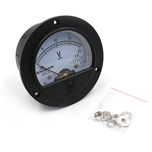 Image of BAOMAIN 65C5 DC 0-20V Class 2.5 Analog Panel Volt Meter