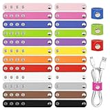 Bofanze 60 Stück Leder Kabelriemen Kabelhalter Bunt Kabelbinder...