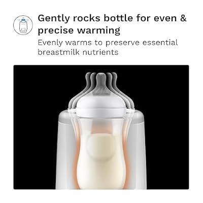 Baby Brezza AirSwirl Waterless Baby Bottle Warmer - Hospital-Grade Safe Warming for Breastmilk + Formula - No Hot Spots, No Water - Works with Nearly All Bottles
