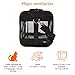 AmazonBasics - Trasportín negro con laterales flexibles - Grande