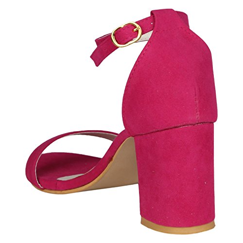 Image of Misto Women's and Girl's Formal Casual Suede Leather Block Heel Sandal