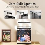 AQUASMITH Beta Fish Tank, 2 Gallon Betta Fish Aquariums with Filter & Light, for Men, Fish Tanks for Kids & Starter, Black