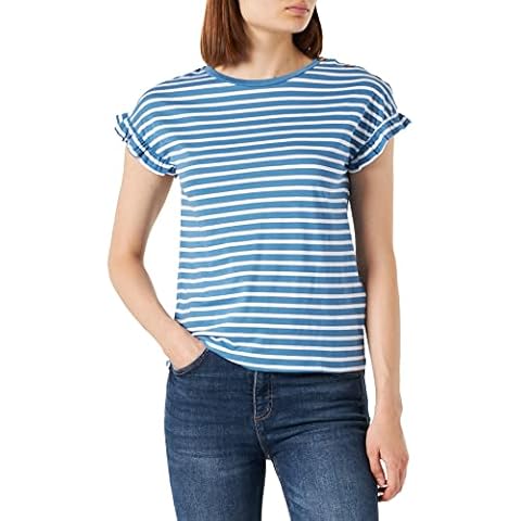 Top de Rayas Volante Springfield para Mujer Cover