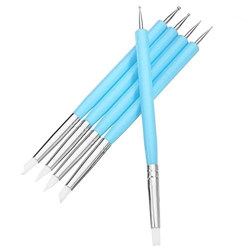 ART RANGER Dotting Tools, Pen Dual Head UV Gel Carving Pen, Nail Silicone Brushes Set,Pottery Clay Sculpting Tools Modeling Painting Drawing Tool DIY Art Craft-image-30