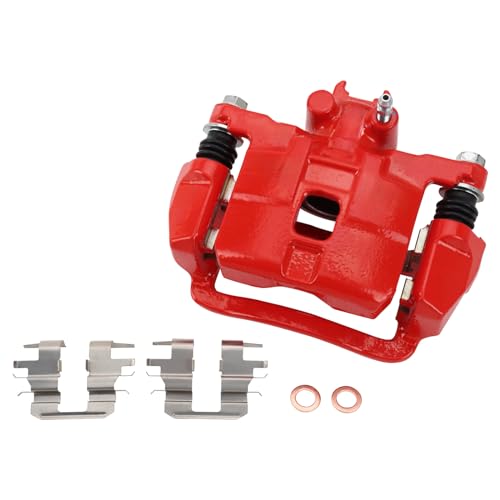 Image of TRQ Performance Front and Rear Brake Caliper Set Coated Brackets Compatible with 2004-2008 Subaru Forester 2004-2005 Impreza