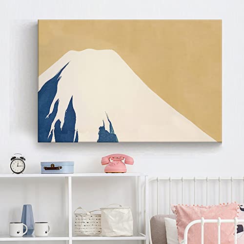 Amazon｜富士山の油絵 ヴィンテージ風景画 日本の壁画 水墨画 風水絵
