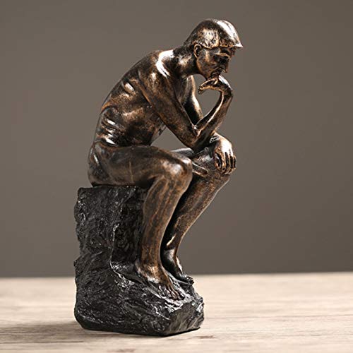 MERIGLARE Estátua Resina Pessoas Esculturas Figurinhas em Miniatura , Ouro