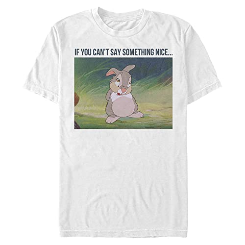 T-Shirt Disney Klopfer Blanc XL Coupe Longue pour Homme Grand