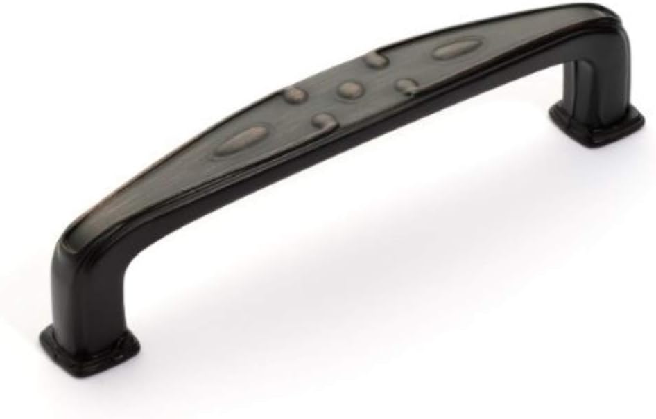 Dynasty Hardware P-81094-10B-25PK Cabinet Hardware 3-3/4-Inch Center to Center Pull, Oil Rubbed Bronze, 25-Pack