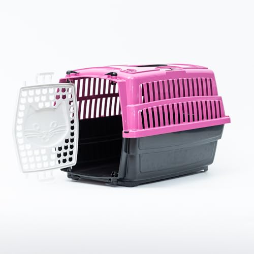 Pet Injet Caixa Transporte Cat Love Travel Nº1 Rosa Para Gatos