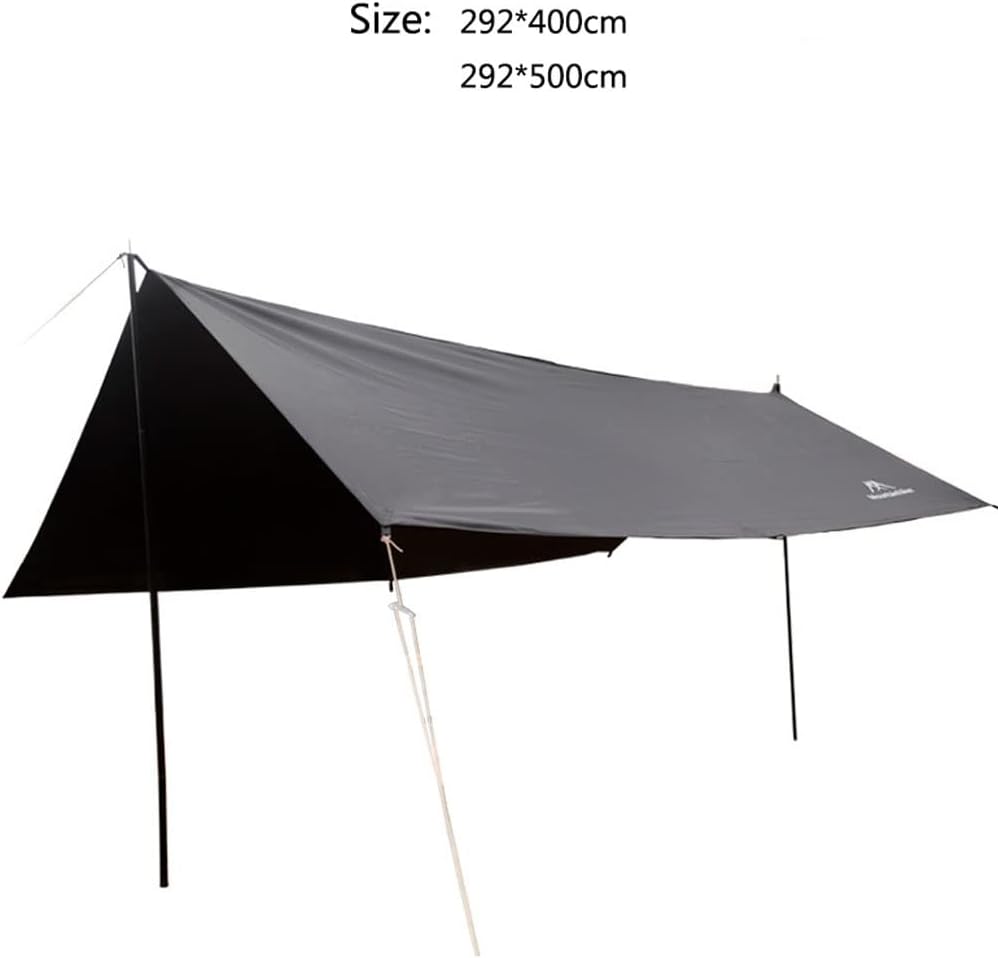 Tent Tarps Beach Awning Tarps Sun Shade Awning Canopy with Tarp Poles for Camping Picnic (Size : 300x400cm)