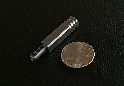 Tec Accessories Pixel Ti Microlight - Precision Machined Titanium Keychain Led Flashlight (Warm White Color) - Ultra Light Keychain Flashlight With Replaceable Batteries For Edc #TOP2