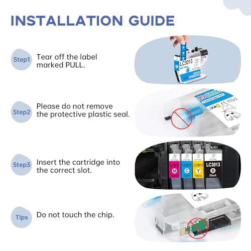 Image of Miss Deer LC3013 Ink Cartridges BK /C /M /Y, Compatible Replacement Ink for Brother LC 3013 LC3011, Work with Brother MFC-J491DW MFC-J895DW MFC-J690DW MFC-J497DW Printer,9 Pack