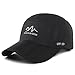 Produktbild Estwell Baseball Cap, Basecap Herren Damen Baseball Kappen Baseballmütze Faltbarer Verstellbar Baseballkappe für Draussen, Sport und Reisen(B-schwarz)
