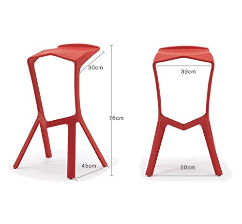 Tabouret de bar robuste supportant 200kg en plastique PP durable et stable - 3