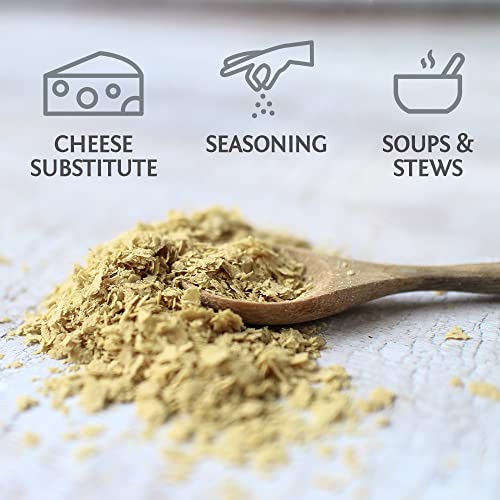 Gluten Free Nutritional Yeast Vegan Pantry Staple Shelf Stable Cheese Alternative Seasoning Protein Powder Additive Dairy Free Soy Free | Sunwarrior Harvest Line Nutrition Yeast 30 Srv 300 Grams