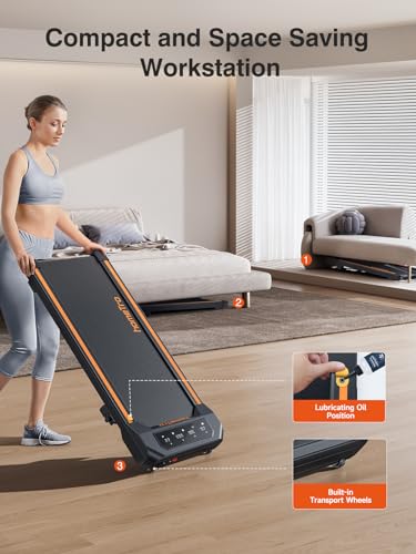 Hometro HM1 2.5Hp Walking Pad With Incline, Compact Treadmill thumb #2