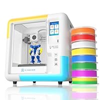 X-MAKER 3D Printer with 8 PLA Filament Set, Kids Friendly Design Apps，Fully Enclosed, Creation Courses, and Idea for Schools, Households, Wi-Fi Printing, Resume Printing, Silent Printing