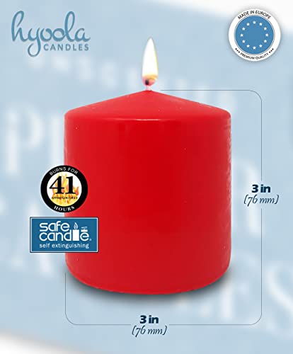 Hyoola Candele Rosse Cilindriche - Candele