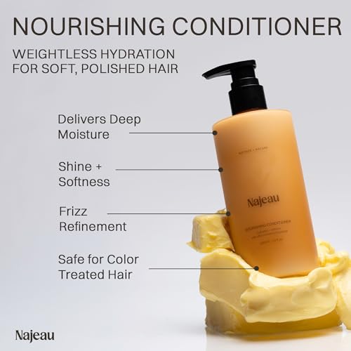 NAJEAU Wash Day Duo – Nourishing Shampoo & Conditioner Set, Hydrating & Strengthening Hair Care with Olive Oil, Aloe Vera, Quinoa Protein, Jojoba & Argan Oil - Image 6