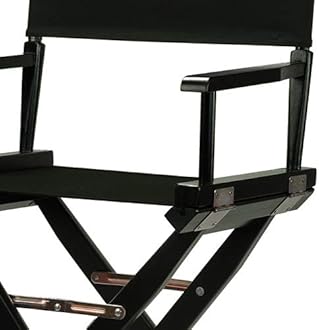 Casual Home Frame Canvas Director Chair, 24", Black