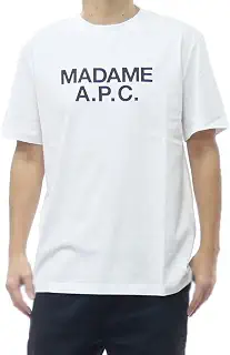 [アーペーセー] Tシャツ メンズ クルーネックTシャツ 半袖 トップス 綿100％ COGYK-M26462 ホワイト [並行輸入品]