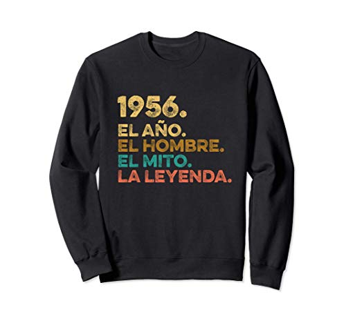 Año Hombre Mito Leyenda - Cumpleaños Regalo Vintage 1956 Sudadera