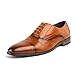 Price comparison product image Bruno Marc Men's Hutchingson_1 Camel Cap Toe Dress Oxford Shoes Size 7.5 UK