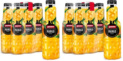 granini Selection Mango (6 x 0,75l), 24% Frucht, Mango Fruchtsaftgetränk, exotischer Fruchtgenuss, vegan, laktosefrei, ideal zum Mixen, mit Pfand (Packung mit 2)