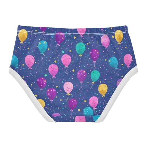 Wusikd Colorful Balloons Girls' Underwear Cotton Girls Briefs Soft Toddler Underwear 2T2