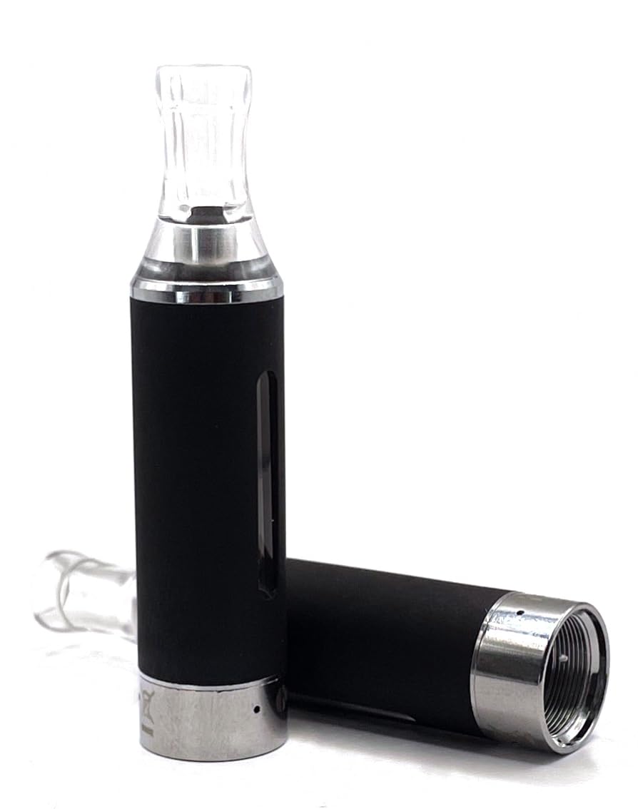(2-Pack) EVOD Vape Tank By Vape Force Compatible with Kangertech EVOD Batteries/All 510 Batteries (Black)