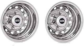 Pacific Dualies 36-3608 Polished 16" 6 Lug Stainless Steel Rear Wheel Simulator Kit for 2015–2021 Ford T350 Transit Bus