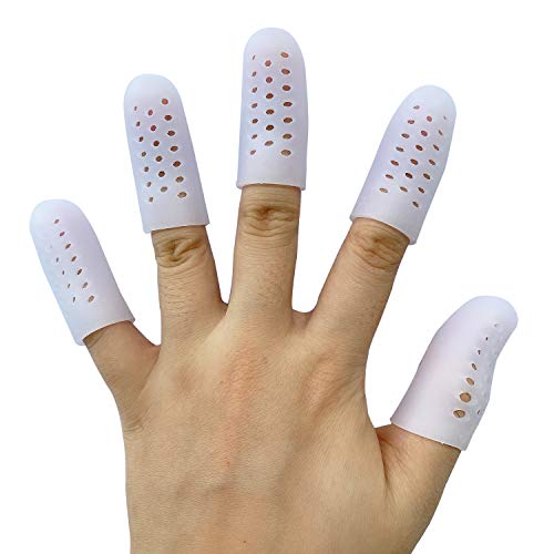 10 PCS Silicone Finger Protectors for Wounds New Breathable Finger Caps