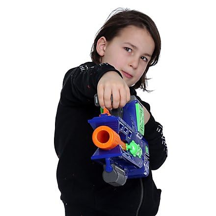 Dart Zone Destructor - Vollautomatischer Rapid-Load Blaster – Schnellladesystem ohne Magazine - Hohe Feuerrate - Inkl. 30 Original Darts - Robustes PVC - Blau