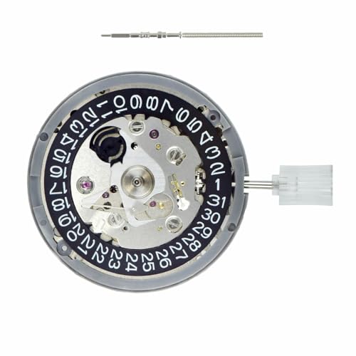 Ewatchparts Genuine Compatible With Seiko (Sii) NH35 NH35A Automatic Movement Daydate Crown @ 3 Black Date