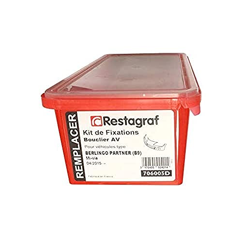 Kit fixations bouclier Berlingo Partner B9 répare pare-choc cassé