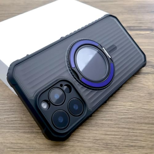 Coque antichoc iPhone 16 Pro violet foncé pour charger sans fil partout