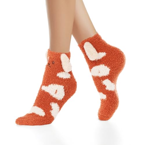 Image of Benefeet Sox Cute Fuzzy Socks for Women Girls - Fluffy Cozy Warm Winter Funny Animal Slipper Plush Sleeping Socks