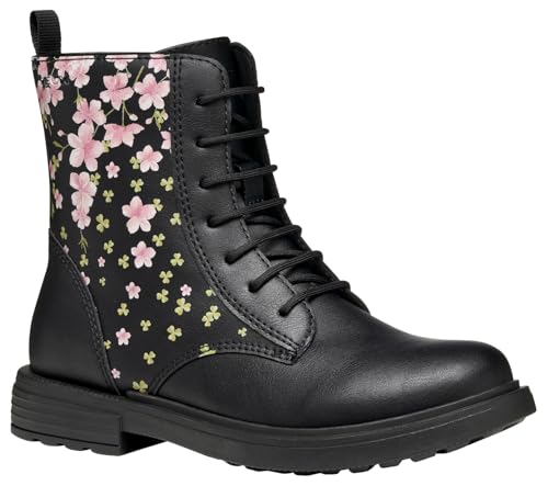 GEOX JUNIOR J ECLAIR GIRL ANKLE BOOTS BLACK/ROSE 34_EU