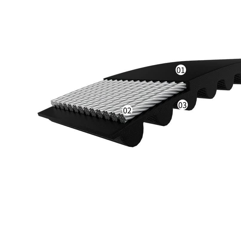 Cinghia Dentata Doppia DS8M 1760 Mm - Larghezza 20 Mm Per Applicazioni Meccaniche - Foto 2