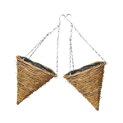 Toddmomy 2pièces Jardinière Suspendue Chlorophytum Pot De Fleurs Naturels pour Maison Bureau Jardin