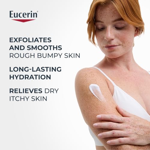 Image of Eucerin Roughness Smoothing Body Lotion for Dry, Rough Skin, Urea Enriched Body Moisturizer, 16.9 FL OZ Pump Bottle