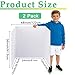 LonlyEagle 36” x 48” Trifold Poster Board，White Corrugated Project Boards for Presentations, Science Fair, School Projects, Event Displays and Trifold Picture Board，2 Pack