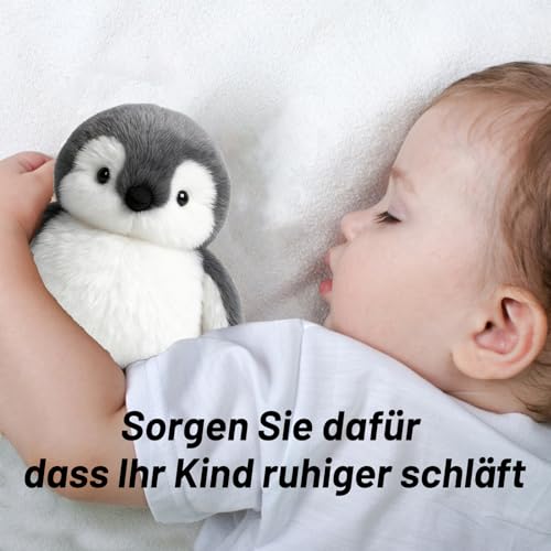 DvBCNMe Pinguin Kuscheltier, Weiches Stofftier für Kinder, Süßer Pinguin Plüschtier, Kuscheltier Pinguins für Mädchen Jungen Kinder, Ideal Als zum Kuscheln, Spielen & Schlafen Und Dekoration