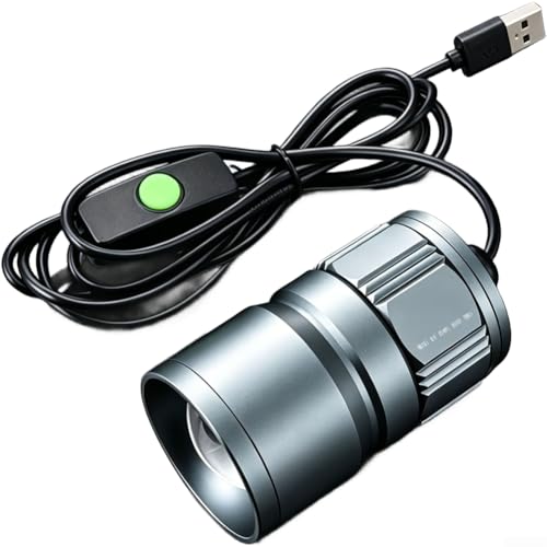 Faro de pesca nocturna impermeable de aluminio con tres colores de luz regulables