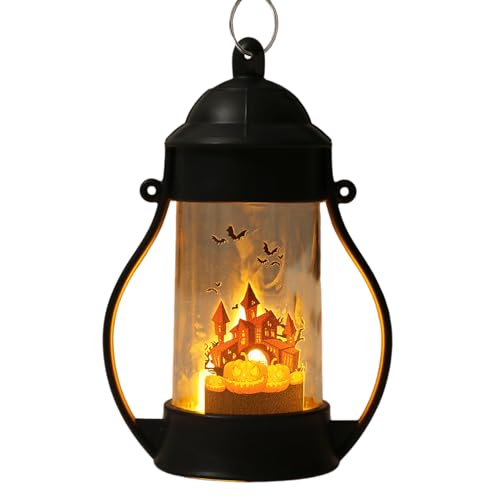 Luz nocturna de Halloween, linterna LED de calavera de calabaza, accesorios para fotos, funciona con pilas, decoración del hogar para sala de estar, dormitorio, jardín, patio, porche, chimenea