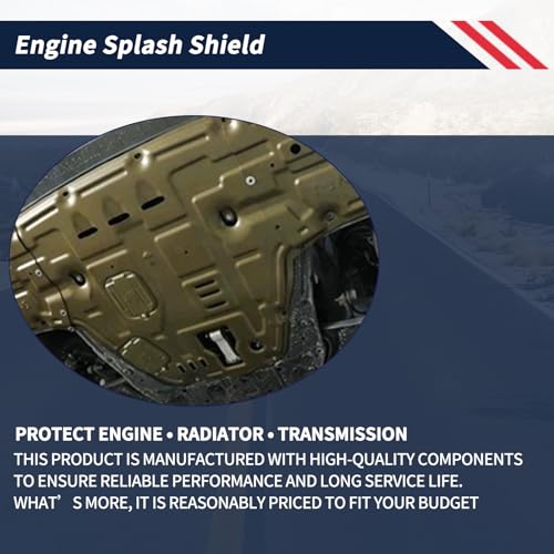 Image of Aluminum-Magnesium Alloy Engine Splash Shield Guard for KIA K5 2021-2025 2026 Lightweight Heavy-Duty Skid Plate w /Extended Cover, Service Holes & Vent Design - Rustproof