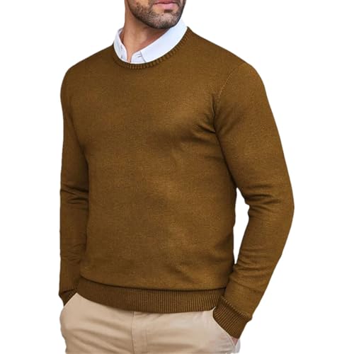 Solid Color Casual Simple Classic Light Slim Fit Business Men's Sweater