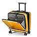 Produktbild TydeCkare 16-Zoll-Handgepäck mit 2 Laptopfächern, Koffer aus ABS + PC mit Dual-Control-TSA-Schloss, mit YKK, 4 leisen Spinnerrädern, für Geschäftsreisen, Orange
