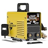 haxiaoer Saldatrice Inverter 230V Kit Completo - 2 in 1 205A MMA Lift TIG Saladtrice Elettrodo con Display LCD Intelligente Digitale Saldatrice ad Arco, IGBT, 10 Fili di Saldatura